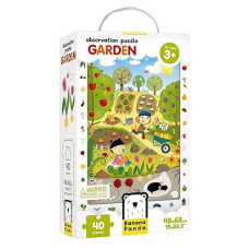 Banana Panda - Observation Puzzle Garden - Jigsaw Puzzle And Learning Activity For Kids Ages 3 Years And Up,Multicolor