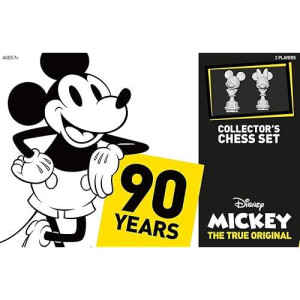 Usaopoly Mickey The True Original Chess Set 90Th Anniversary | Collectable Piece Figures Set | 32 Custom Scuplt Pieces | Classic Disney Mickey Mouse Characters