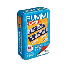 Cayro Rummi - Ages 8+ - Classic Model - Fun Board Game - For Children And Adults - Travel Edition In Metal Box - Ideal For 2 To 4 Players