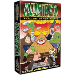 Illuminati Second Edition Game The Game Of Conspiracy Family Card Dice Game For Adults And Family Ages 13+ For 2 - 6 Players Average Play Time 60 -120 Minutes From Steve Jackson Games