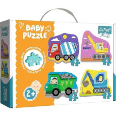 Trefl Vehicles On The Construction Site 4In1 Jigsaw Puzzle Baby Classic Diy Puzzle, Creative Fun, Classic Puzzle For Adults And Children From 2 Years Old