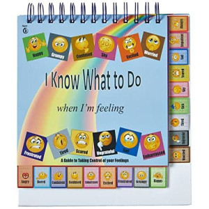 Thought-Spot I Know What to Do FeelingMoods Book & Poster Different MoodsEmotions Autism ADHD Helps Kids Identify Feelings and Make Positive choices Laminated (FLIPBOOK)