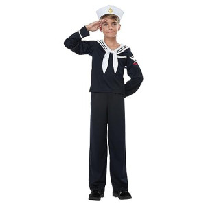 California Costumes Boys Navy/Sailor Boy Child Costume, Black, Large