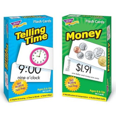 Trend Enterprises, Inc. T-53905 Time And Money Skill Drill Flash Cards Assortment 3 X 6