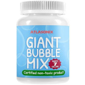Atlasonix Giant Bubble Solution - Giant Bubble Mix for Making 7 Gallons of Big Bubble Solution for Kids | Non Toxic All Natural Bubble Concentrate for Giant Bubbles