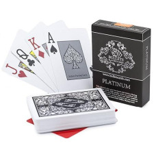 Bullets Playing Cards Waterproof Platinum Plastic Poker Cards With Texas Holdem Cut Card