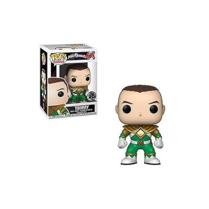 Funko Pop Television: Power Rangers - Green Ranger (No Helmet) Collectible Figure, Multicolor