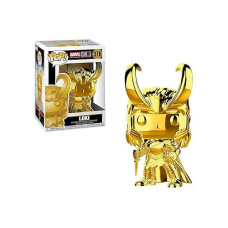 Funko Pop Marvel: Marvel Studios 10 - Loki (Gold Chrome) Collectible Figure, Multicolor