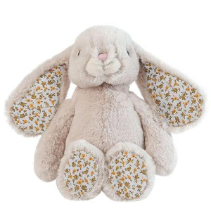 Dilly Dudu Blossom Bunny Rabbit Stuffed Animal Plush Toy Best Gifts 10-Inch(Beige)