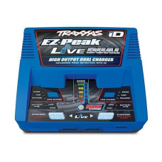 Traxxas Ez Peak Live Dual, 200W Multi-Chemistry Charger With Id, Blue 2973