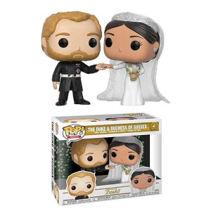 Funko Pop Royals: Prince Harry And Meghan Markle Collectible Figure, Multicolor -, Standard