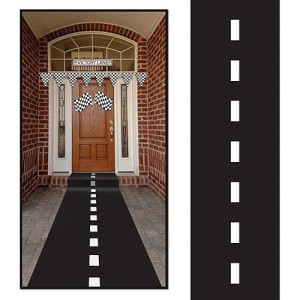 10Ft Long Racetrack Floor Running Racer Party Decoration Mat Drag Race Car Road Go Kart Theme Birthday Games (2Ft Wide) By Super Z Outlet