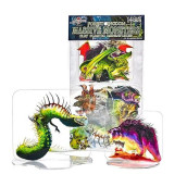 Arcknight Flat Plastic Miniatures: Legendary Games Massive Monsters; 14 Unique Boss-Themed Minis For Dnd 5E And Pathfinder; Affordable, Skinny Figurines For Dungeons And Dragons And Other Ttrpg Games