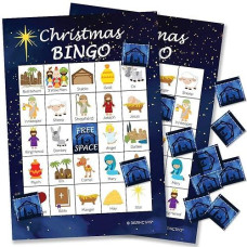 Religious Christmas Bingo Game - 24 Players