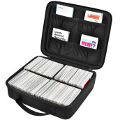 1600+ Large Card Game Case, Trading Card Storage Holder Box Compatible With Football Cards/For Card Against Humanity/For Magic The Gathering/For Pm Cards Packs & All Expansions (Box Only)