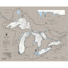 Heritage Great Lakes Jigsaw Puzzle - 1000 Pieces - Nautical Chart Map