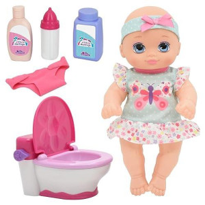 New Adventures - Little Darlings - It'S My Potty 10 Inch Doll With Potty Chair, (3518)