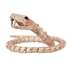 Crazy Bonez Slithering Skeleton Snake White