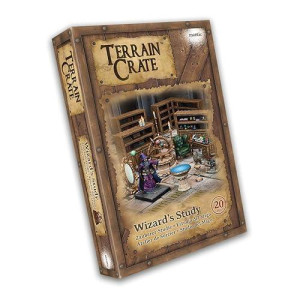 Mantic Games Terrain Crate - Wizards Study Medium Size Set | Highly-Detailed 3D Miniatures | Pre-Assembled Scenery Tabletop Game Accessory For Wargames, Board Games And Rpgs | Made By Mantic Games