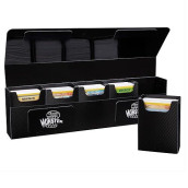 Monster Magnetic Hydra Five Deck Mega Storage Box(Black) - with 5 Removable Deck Trays for Gaming TCGs-Compatible with Yugioh, MTG, Magic The Gathering, Pokmon - Long Lasting, Durable Construction