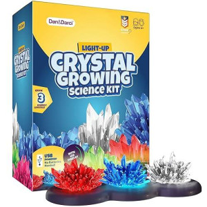 Crystal Growing Kit For Kids - Science Experiments For Boys And Girls Ages 6-12 Year Old Girl Gifts - Boy Toys Stem Crafts Activities, Diy Projects - Gift For Kids Age 6 7 8 9 10 11 12