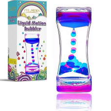 Yue Motion Liquid Motion Bubbler - Calming Toys For Kids And Adults - Liquid Hourglass - Handheld Oil Timer - Sensory Toys For Autism, Anxiety