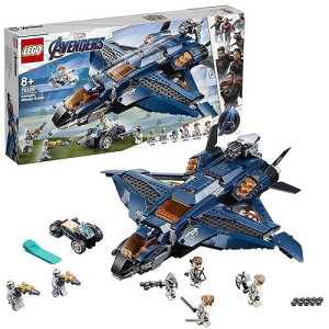 Lego 76126 Marvel Avengers Ultimate Quinjet Plane, Super Heroes Playset Incl. Black Widow, Hawkeye, Rocket And Thor Minifigures