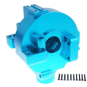 Toyoutdoorparts Rc 102075(02051) Blue Aluminum Gear Box For Hsp 1/10 On-Road Car Buggy Truck