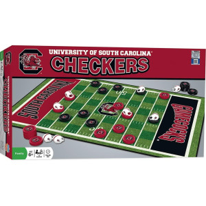 Masterpieces Family Game - Ncaa South Carolina Gamecocks Checkers - Officially Licensed Board Game For Kids & Adults