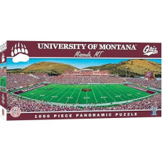 Masterpieces 1000 Piece Sports Jigsaw Puzzle - Ncaa Montana Grizzlies Center View Panoramic - 13"X39"