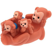 Playmaker Toys Rubber Monkey Family Bath Toy Or Pet Toy Set