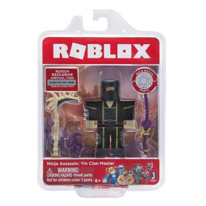 Roblox Ninja Assassin: Yin Clan Master Single Figure Core Pack With Exclusive Virtual Item Code