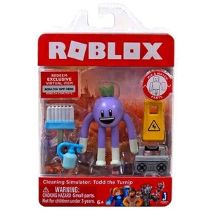 Roblox Cleaning Simulator: Todd The Turnip Single Figure Core Pack With Exclusive Virtual Item Code