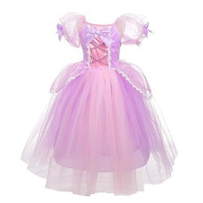 Dressy Daisy Princess Fancy Dress Up Costumes Halloween Birthday Party Outfit Purple Gown Size 5