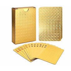 Eay Gold Waterproof Playing Cards - Poker Deck For Parties And Games