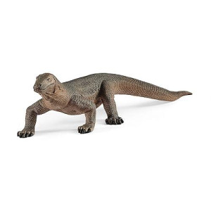 Schleich Wild Life Realistic Komodo Dragon Animal Figurine - Authentic Detailed Wild Komodo Dragon Toy For Boys And Girls Education Imagination And Play, Highly Durable Gift For Kids Ages 3+