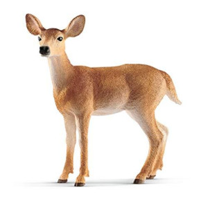 Schleich Wild Life, Animal Figurine, Animal Toys For Boys And Girls 3-8 Years Old, White-Tailed Doe
