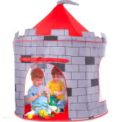 Play22 Kids Play Tent Knight Castle - Portable Kids Tent - Kids Pop Up Tent Foldable Into Carrying Bag - Childrens Play For Indoor & Outdoor Use - Kids Playhouse Best Gift For Boys & Girls