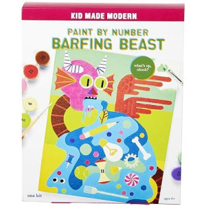 Kid Made Modern K150 Barfing Beasts Paint By Numbers, Multi