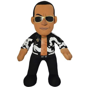 Wwe Old School The Rock 10 Plush Figure - A Wrestling Legend For Play Or Display
