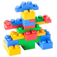 Uniplay Mix Soft Building Blocks For Infant Early Learning, Educational And Sensory Toy, Cognitive Development For Unisex Toddlers (24-Piece Set)