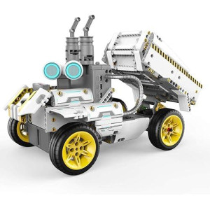 Ubtech Jimu Robot Builderbots Series: Overdrive Kit/App-Enabled Building And Coding Stem Learning Kit (410 Parts And Connectors), Yellow