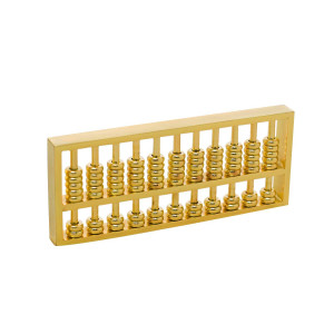 Brass Statu Brabud Mini Copper Abacus Decoration Chinese Calculator Math Calculating Tool For Kids Adult Collection Wq018
