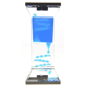 Az Trading & Import Tg03-Blue Liquid Motion Bubbler, Multicolor