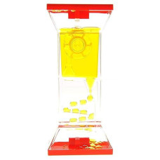 Az Trading & Import Tg01-Yellow Liquid Motion Bubbler, Multicolor