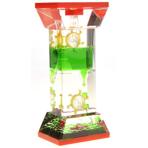 Az Trading & Import Tg02-Green Liquid Motion Bubbler, Multicolor