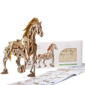 Ugears Models 3-D Wooden Puzzle - Mechanical Horse Mechanoid