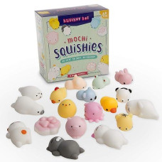 Mochi Squishy Toy, Squishies Kawaii Animal, Cute Desk Accessories, Squishy Animals, Squishy Toy Kit For Stress Relief And Concentration - Autism Toys, Sensory Toys, Sensory Input