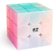 D-Fantix Qy Toys Warrior W 3X3 Speed Cube Jelly 3X3X3 Magic Cube Puzzles Transparent Pastel Color