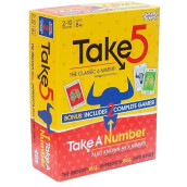 Amigo Take 5: Two Games In One - U.S. Version Of 6 Nimmt! With Take A Number (X Nimmt!) Included, Yellow/Red
